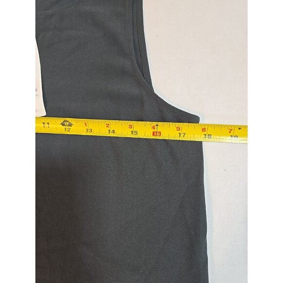 NEW EILEEN FISHER Silk Georgette Crepe Long Shell in Graphite size XXS New - Picture 8 of 12